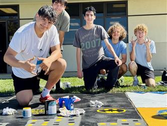 students posing for picture