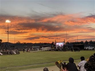 Football Field during graduation