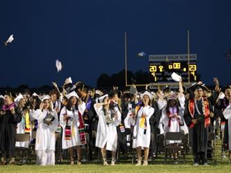 Seniors celebrating graduation