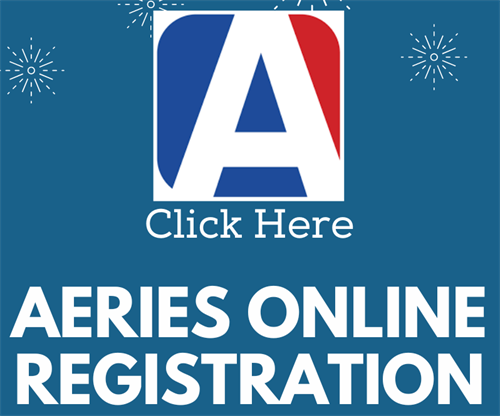 Aeries online registration button